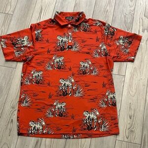 Bad Birdie Fiery Red Tiger Polo